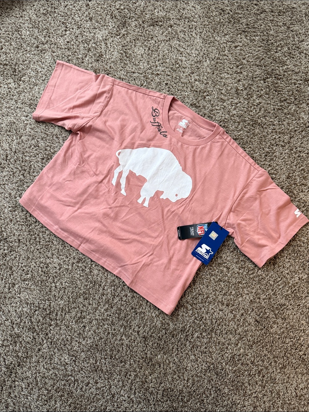 Starter Women's cropped Buffalo Bills Tee - New w/tags